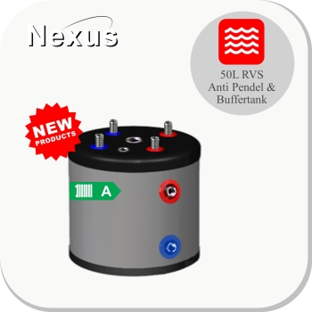 RVS Buffertank PWT-50L RVS WM-C8