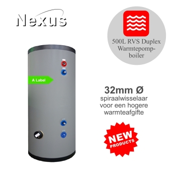 RVS Hygiëne boiler PAWT-500 XL-LE1-32mm