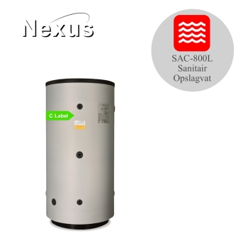 SAC -800 Glasslined warmwater opslagvat