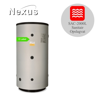 SAC -2000 Glasslined warmwater opslagvat