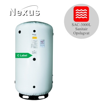 SAC -3000 Glasslined warmwater opslagvat