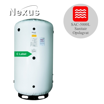 SAC -5000 Glasslined warmwater opslagvat