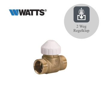 Fancoil 2Weg regelklep, 2-aansluitingen