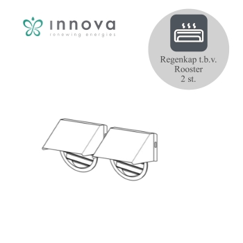 Regenbescherming tbv rooster Ø160mm 2st.