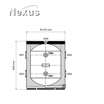 RVS Buffertank PWT-50L WM
