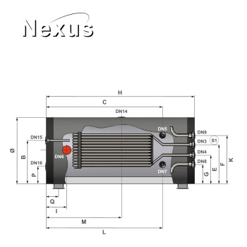 RVS Hygiëne boiler PAWT-500H XL-LE1