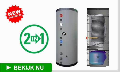 RVS Warmtepomp Combi HygiÃ«ne + buffervat